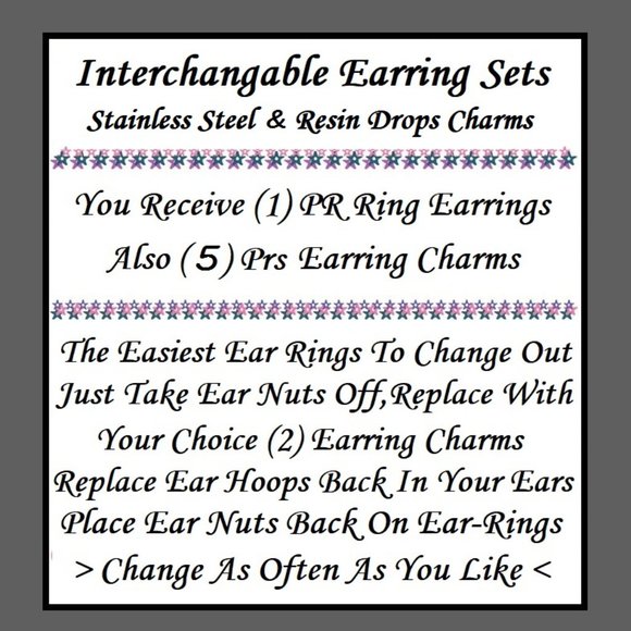 NEW Party Food Charm Interchangeable Earrings - Snack Earrings - Teen Earrings - Picture 6 of 6